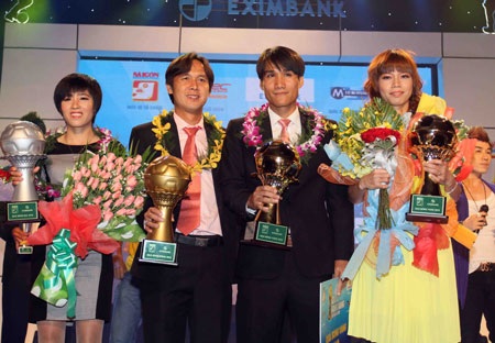 Quốc Anh chính thức đoạt Quả bóng vàng Việt Nam 2012 - 4 Tâm lý hứng khởi của những cầu thủ được vinh danh trong đêm Gala trao giải
