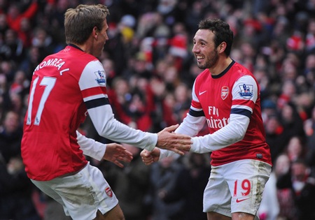 Hai ngôi sao Tây Ban Nha của Arsenal sẽ không sang Việt Nam? - 1 Cazorla và Monreal sẽ không sang Việt Nam?