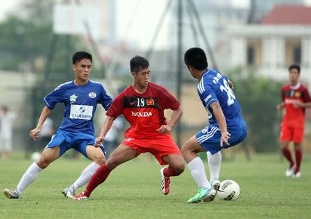 U23 Việt Nam dễ dàng đánh bại Quảng Ninh - Ảnh: Gia Hưng