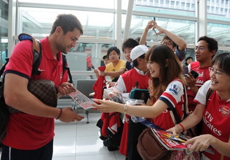 Nhật Bản là điểm đến cuối cùng trong chuyến du đấu châu Á của Arsenal