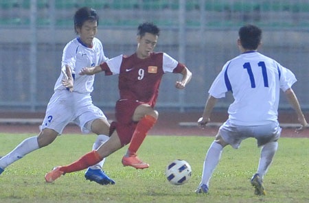 Văn Toàn trong trận gặp Đài Loan (Trung Quốc) - Ảnh: Gia Hưng