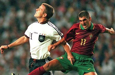 Những đội tuyển mạnh từng vắng mặt tại các kỳ World Cup - 2 Bồ Đào Nha lỗi hẹn tại World Cup 1998 sau trận thua cay đắng trước Đức