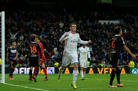 Vắng CR7, Bale đang là ngôi sao sáng nhất của Real Madrid