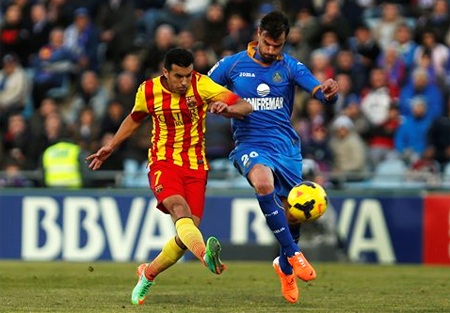 Pedro tỏa sáng với cú hattrick vào lưới Getafe