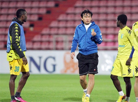 Hà Nội T&T quyết đánh bại Muang Thong United - 2 Đoàn quân HLV Phan Thanh Hùng quyết tâm giành chiến thắng - Ảnh: Gia Hưng