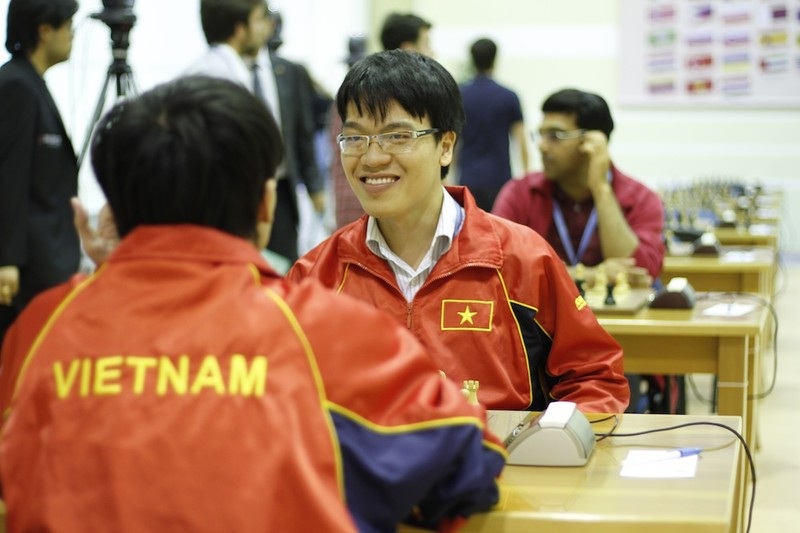 Quang Liêm, Trường Sơn tăng mạnh Elo sau giải cờ nhanh thế giới - 1 Quang Liêm và Trường Sơn đang thi đấu khá nỗ lực