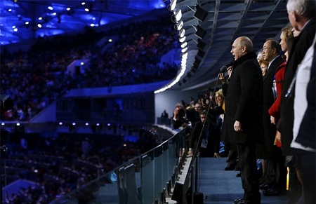 Olympic Sochi 2014: Lễ khai mạc tưng bừng và đậm đà bản sắc văn hóa Nga - 3 Tổng thống Nga Putin tuyên bố khai mạc Olympic Sochi 2014