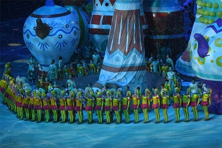 Olympic Sochi 2014: Lễ khai mạc tưng bừng và đậm đà bản sắc văn hóa Nga - 8 Màn biểu diễn tái hiện những công trình độc đáo của nước Nga