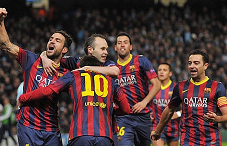 Barcelona hạ gục Man City ngay tại Etihad - 1 Barcelona giành chiến thắng đầy thuyết phục tại Etihad