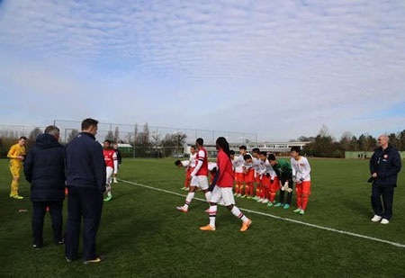 Chùm ảnh: U19 Việt Nam "bắn phá" U19 Arsenal - 8 Các cầu thủ U19 Việt Nam đã hoàn thành xuất sắc nhiệm vụ