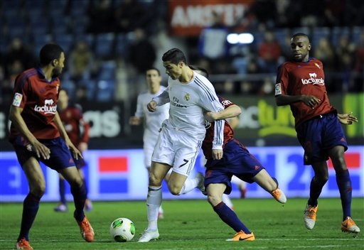 Real Madrid và khát vọng đua tranh chức vô địch La Liga - 1 Ronaldo nhiều khả năng sẽ vắng mặt ở trận đấu với Osasuna