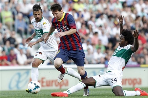 Hòa Elche, Barcelona lỡ cơ hội bám sát Atletico - 2 Messi đã bỏ lỡ khá nhiều cơ hội ở trận đấu này
