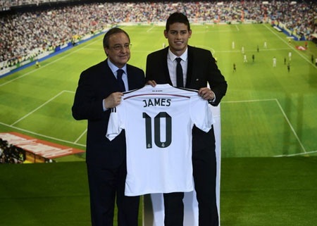 James Rodriguez và những “số 10” lịch sử của Real Madrid
