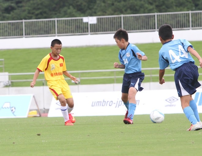 U13 SLNA chiến thắng ngay trận đầu ra quân tại Nhật Bản