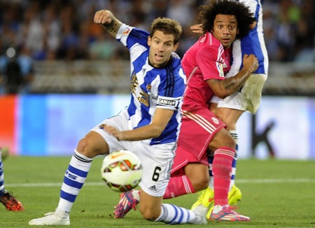 Nhìn lại 90 phút Real Madrid thảm bại ở xứ Basque - 9 Marcelo và các hậu vệ Real Madrid liên tục mắc sai lầm