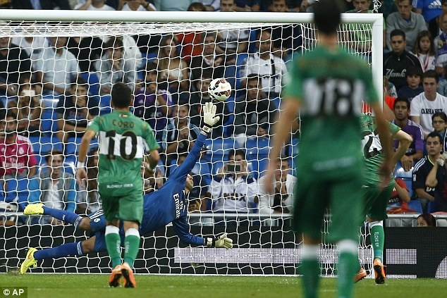 Real Madrid 5-1 Elche: C.Ronaldo ghi 4 bàn thắng - 1 Albacar bất ngờ giúp Elche vượt lên dẫn trước