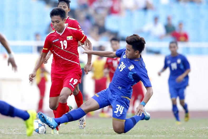 U19 Thái Lan đã đánh bại U19 Myanmar để giành hạng Ba - Ảnh: Gia Hưng
