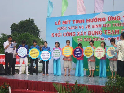 Phát động tuần lễ Quốc gia nước sạch và vệ sinh môi trường - 1 Phát động tuần lễ Quốc gia nước sạch và vệ sinh môi trường - 1