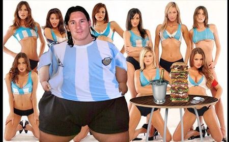Chùm ảnh hài hước về “Phù thủy” Lionel Messi - 4 Chùm ảnh hài hước về “Phù thủy” Lionel Messi - 4