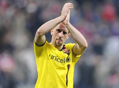 Barca chào giá 30 triệu bảng cho Ribery - 1 Barca chào giá 30 triệu bảng cho Ribery - 1