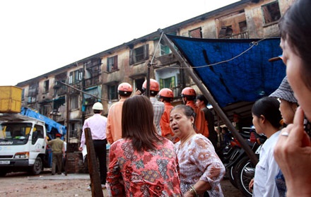 Chùm ảnh: Diễn tập cứu người mắc kẹt trong bão - 8 Chùm ảnh: Diễn tập cứu người mắc kẹt trong bão - 8