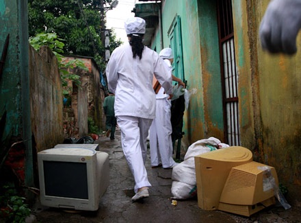 Chùm ảnh: Diễn tập cứu người mắc kẹt trong bão - 9 Chùm ảnh: Diễn tập cứu người mắc kẹt trong bão - 9