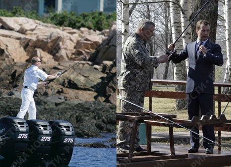 Putin - Medvedev: Những bức ảnh trùng hợp “kỳ lạ” - 2 Putin - Medvedev: Những bức ảnh trùng hợp “kỳ lạ” - 2