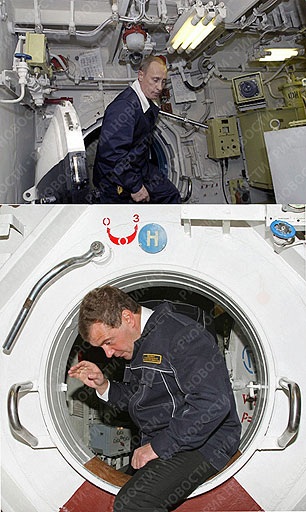 Putin - Medvedev: Những bức ảnh trùng hợp “kỳ lạ” - 9 Putin - Medvedev: Những bức ảnh trùng hợp “kỳ lạ” - 9