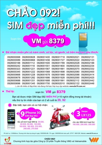 Săn Sim đẹp trên mạng Vietnamobile - 1 Săn Sim đẹp trên mạng Vietnamobile - 1