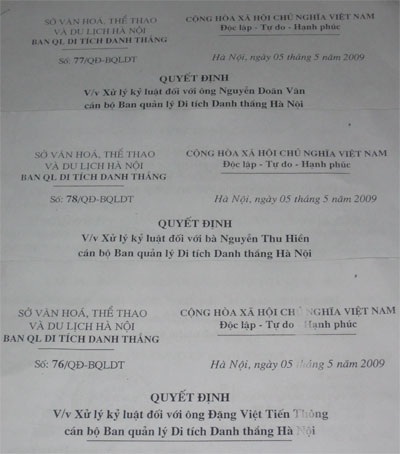 Phát hiện hàng loạt sai phạm tại đền Ngọc Sơn - 4 Phát hiện hàng loạt sai phạm tại đền Ngọc Sơn - 4