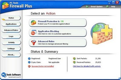 PC Tools Firewall Plus - “Vệ sĩ” tin cậy cho máy tính - 1 PC Tools Firewall Plus - “Vệ sĩ” tin cậy cho máy tính - 1