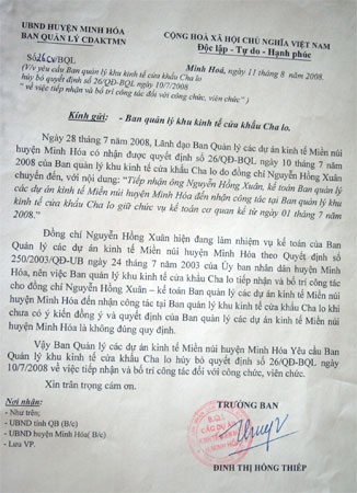 Nhận cán bộ kiểu “tiền trảm hậu tấu” - 1