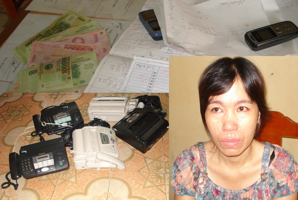 Bắt đối tượng tổ chức ghi lô đề qua máy fax  - 1