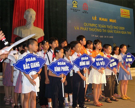 120 thí sinh tham dự kỳ thi Olympic toán tuổi thơ 2009 - 1 120 thí sinh tham dự kỳ thi Olympic toán tuổi thơ 2009 - 1