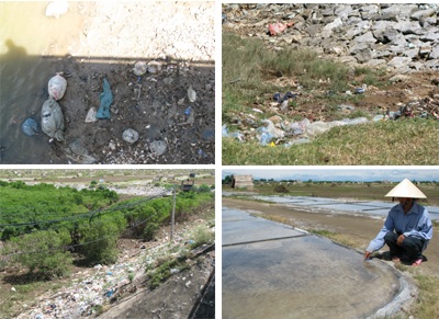 Diêm dân đau đầu vì phải làm muối bằng nước ô nhiễm - 1