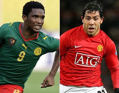 Santa Cruz muốn Tevez và Eto’o cùng tới Man “xanh” - 1