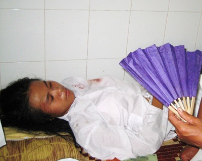 Một nữ sinh lỡ thi ĐH vì bị trâu húc - 1