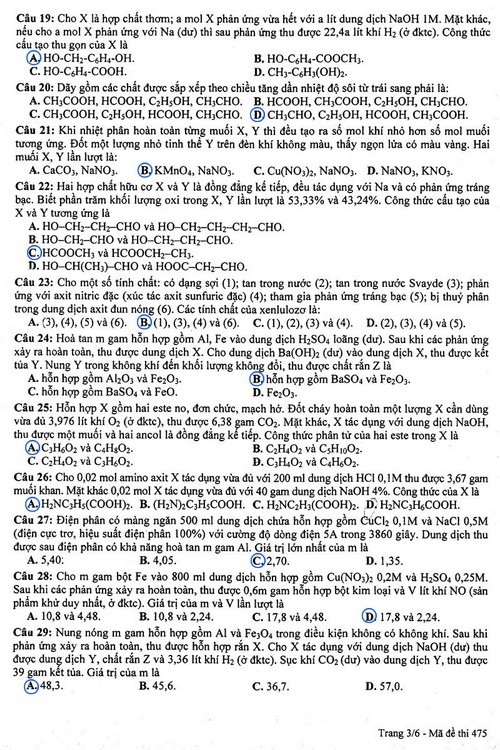 Gợi ý giải đề thi môn Hoá học khối B - 3 Gợi ý giải đề thi môn Hoá học khối B - 3