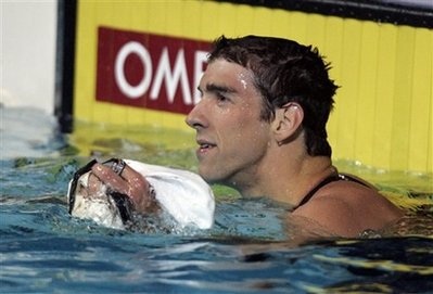 Michael Phelps phá KLTG tồn tại 6 năm - 1 Michael Phelps phá KLTG tồn tại 6 năm - 1