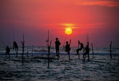 Tập quán câu cá trên cà kheo độc đáo ở Sri Lanka - 3