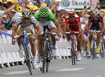 Cavendish lần thứ 3 thắng chặng tại Tour de France 2009 - 1 Cavendish lần thứ 3 thắng chặng tại Tour de France 2009 - 1