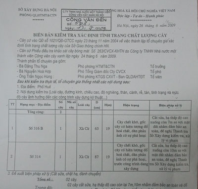Hàng loạt cây cổ thụ bị “bức tử” giữa Hà Nội - 6 Hàng loạt cây cổ thụ bị “bức tử” giữa Hà Nội - 6