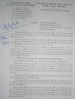 Trả lời kiến nghị của 127 hộ dân thôn Cả Đông Côi - 1 Trả lời kiến nghị của 127 hộ dân thôn Cả Đông Côi - 1