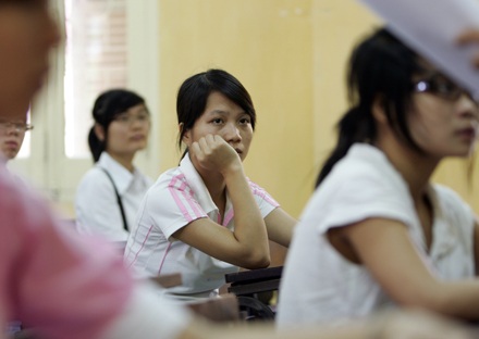 Điểm thi đại học: Văn cao, Toán thấp  - 1