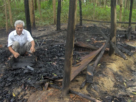 Cháy nhà trưng bày kỷ vật thời chiến - 1 Cháy nhà trưng bày kỷ vật thời chiến - 1