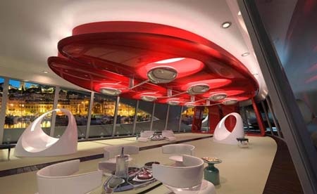 Ngắm 2 siêu du thuyền có hình thù “kỳ quái” - 9 Ngắm 2 siêu du thuyền có hình thù “kỳ quái” - 9