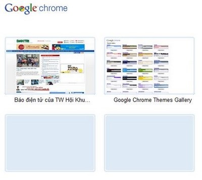 Những “mánh” sử dụng Chrome có thể bạn chưa biết - 2 Những “mánh” sử dụng Chrome có thể bạn chưa biết - 2