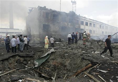 Đánh bom liều chết đồn cảnh sát Nga, 20 người thiệt mạng - 1