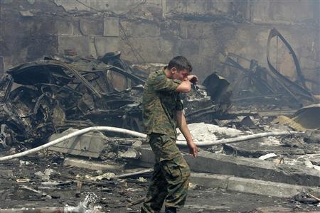 Đánh bom liều chết đồn cảnh sát Nga, 20 người thiệt mạng - 4