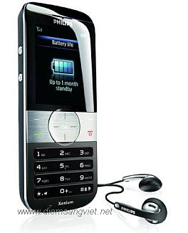 Điện thoại Philips công nghệ Pin Xenium siêu bền - 2 Điện thoại Philips công nghệ Pin Xenium siêu bền - 2